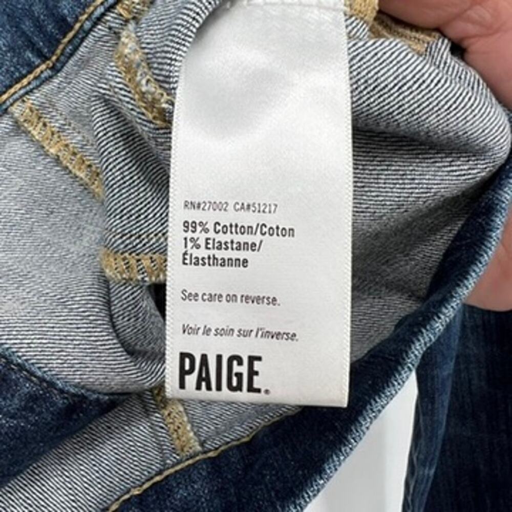 Paige Denim Jacket Women's S Dark Wash Jean Jacket Button Down Collared - Picture 5 of 8